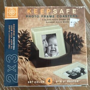 4 glass drink coasters